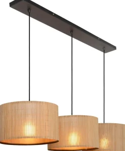 Best Lucide Magius Hanglamp Naturel, Zwart