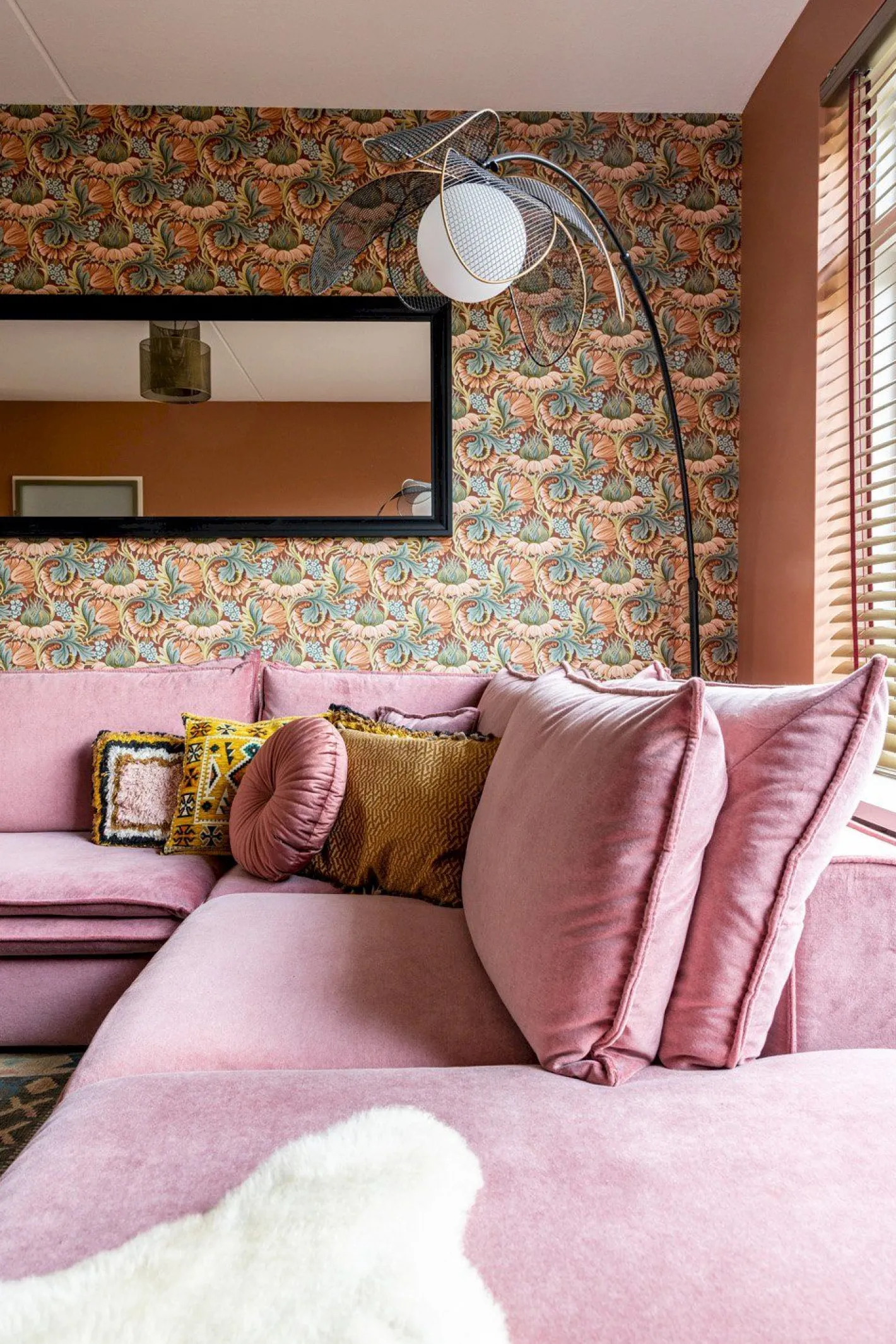 New COCO maison Magnolia Vloerlamp Zwart, Antraciet