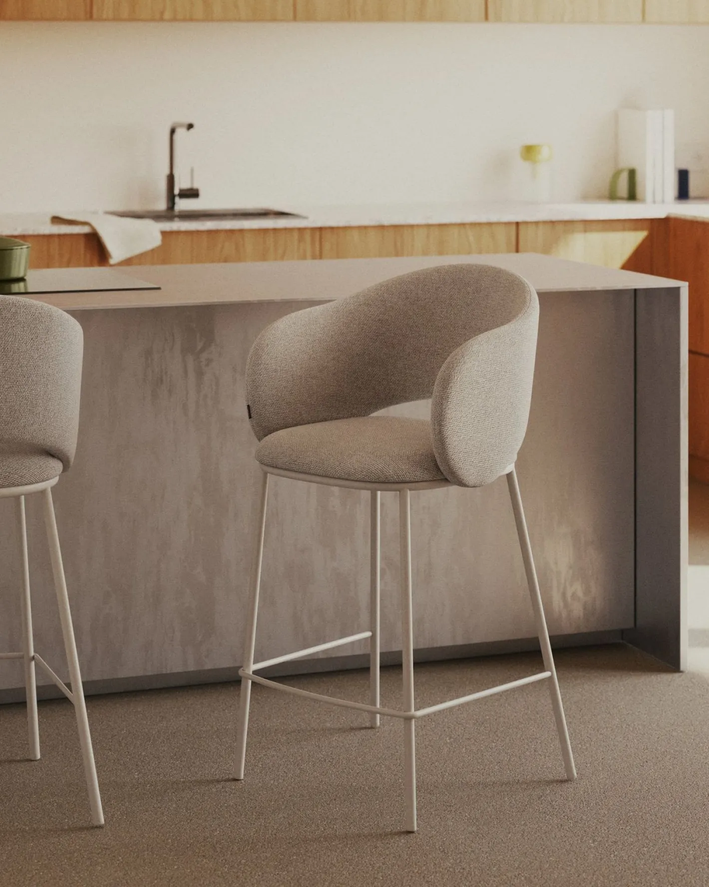 Sale Kave Home Maina Barstoel Beige