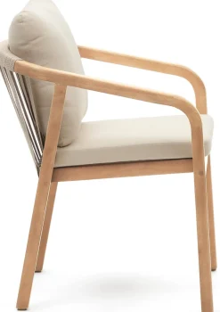 Kave Home Malaret Tuinstoel Beige, Naturel