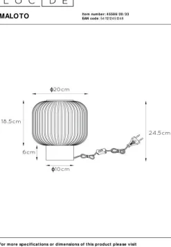 Clearance Lucide Maloto Tafellamp Groen