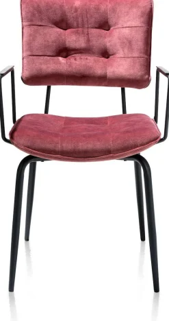 Best Henders en Hazel Manou Armstoel Burgundy Red