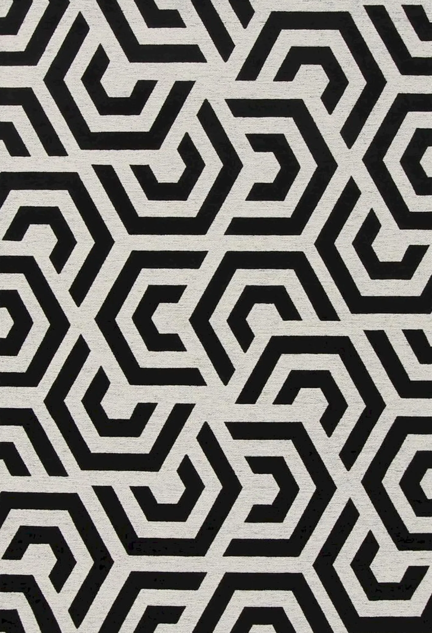 New Trendhopper Manou Vloerkleed Wit, Zwart