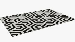 New Trendhopper Manou Vloerkleed Wit, Zwart