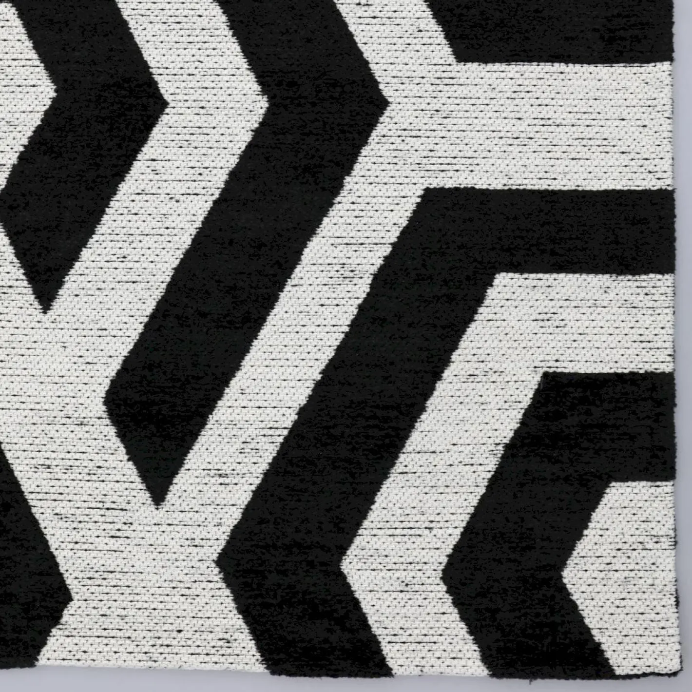 New Trendhopper Manou Vloerkleed Wit, Zwart