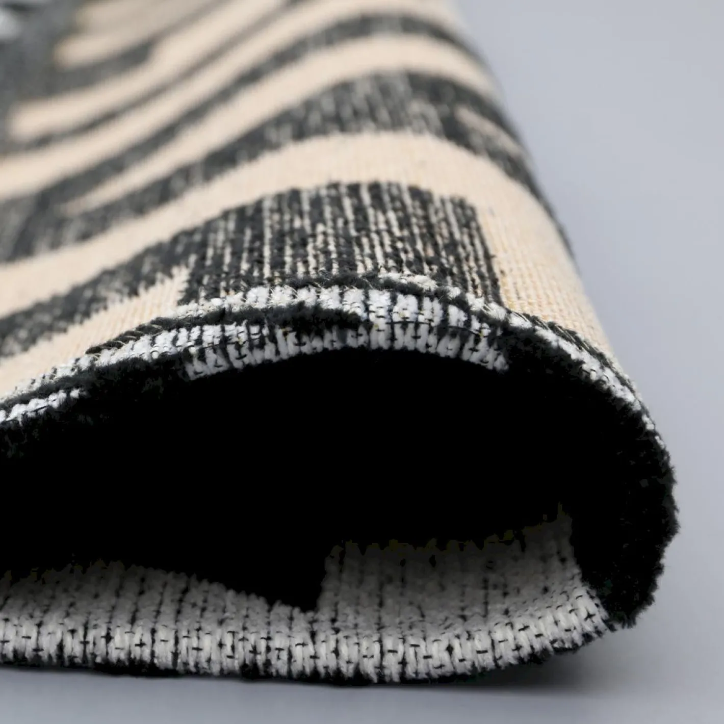 New Trendhopper Manou Vloerkleed Wit, Zwart