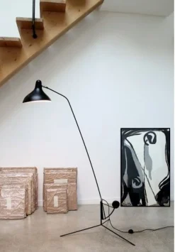 Clearance Eijerkamp Collectie Mantis Vloerlamp Zwart
