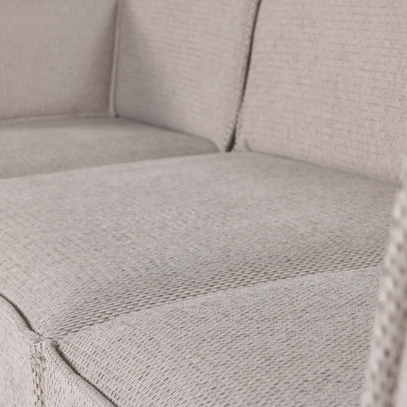 Discount WOOOD Manu Grove Chenille Hoekbank Naturel