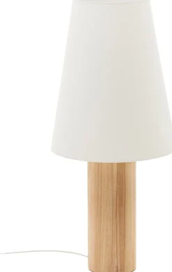 Outlet Kave Home Marga Vloerlamp Naturel,Wit