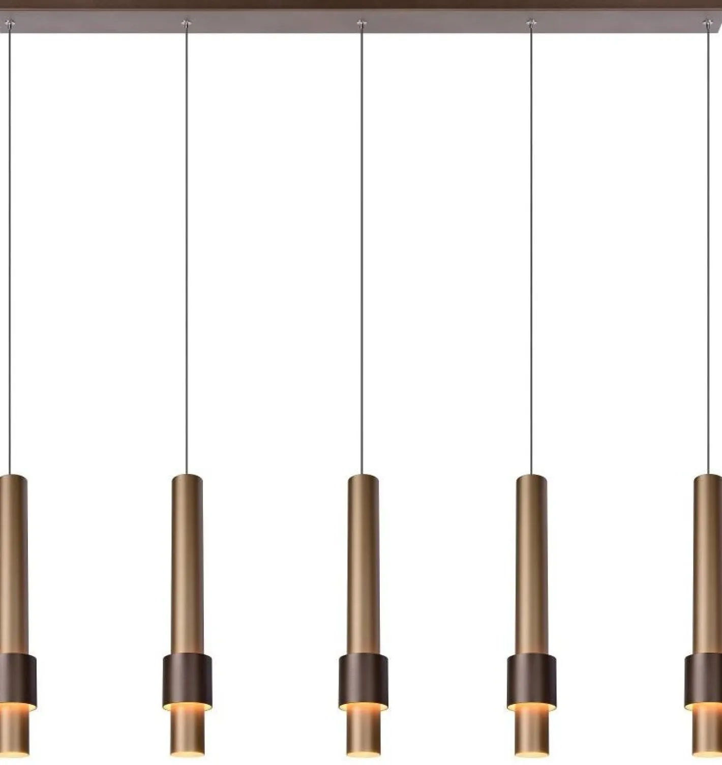 Online Lucide Margary Koffie Hanglamp Koffie, Goud