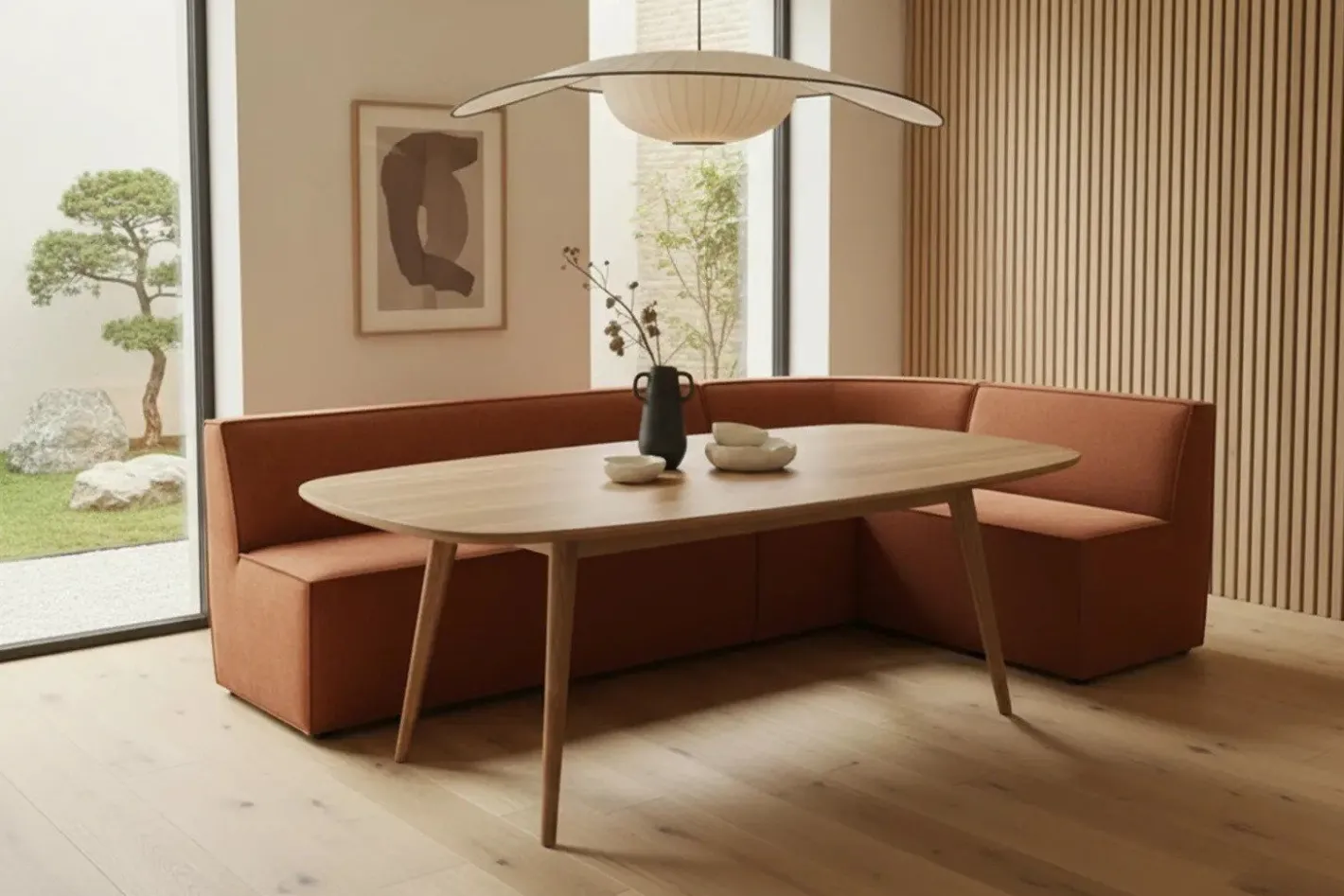 New Eijerkamp Collectie Marly Eetkamerbank Mocha Mousse