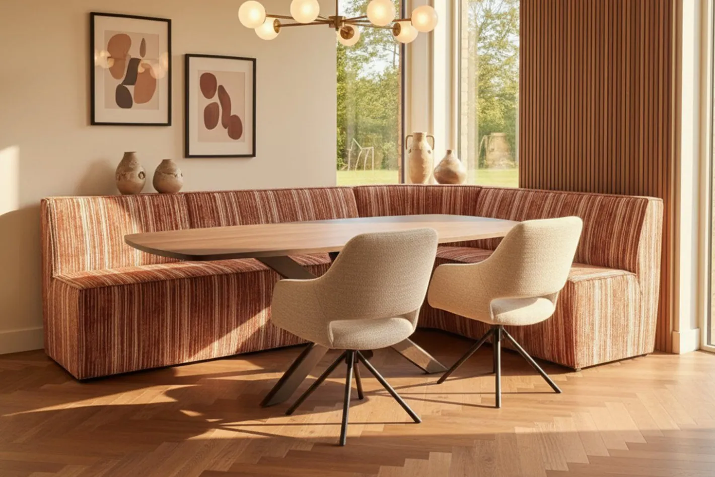 New Eijerkamp Collectie Marly Eetkamerbank Mocha Mousse
