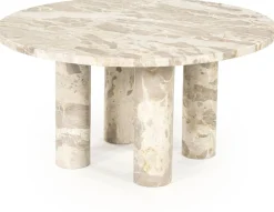 Online By Boo Marmo Salontafel Wit, Bruin