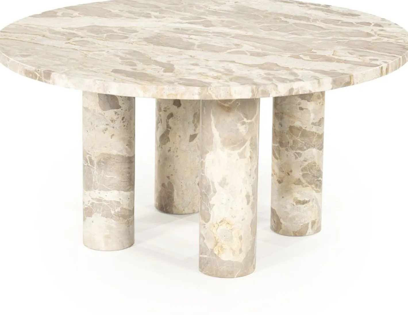 Online By Boo Marmo Salontafel Wit, Bruin