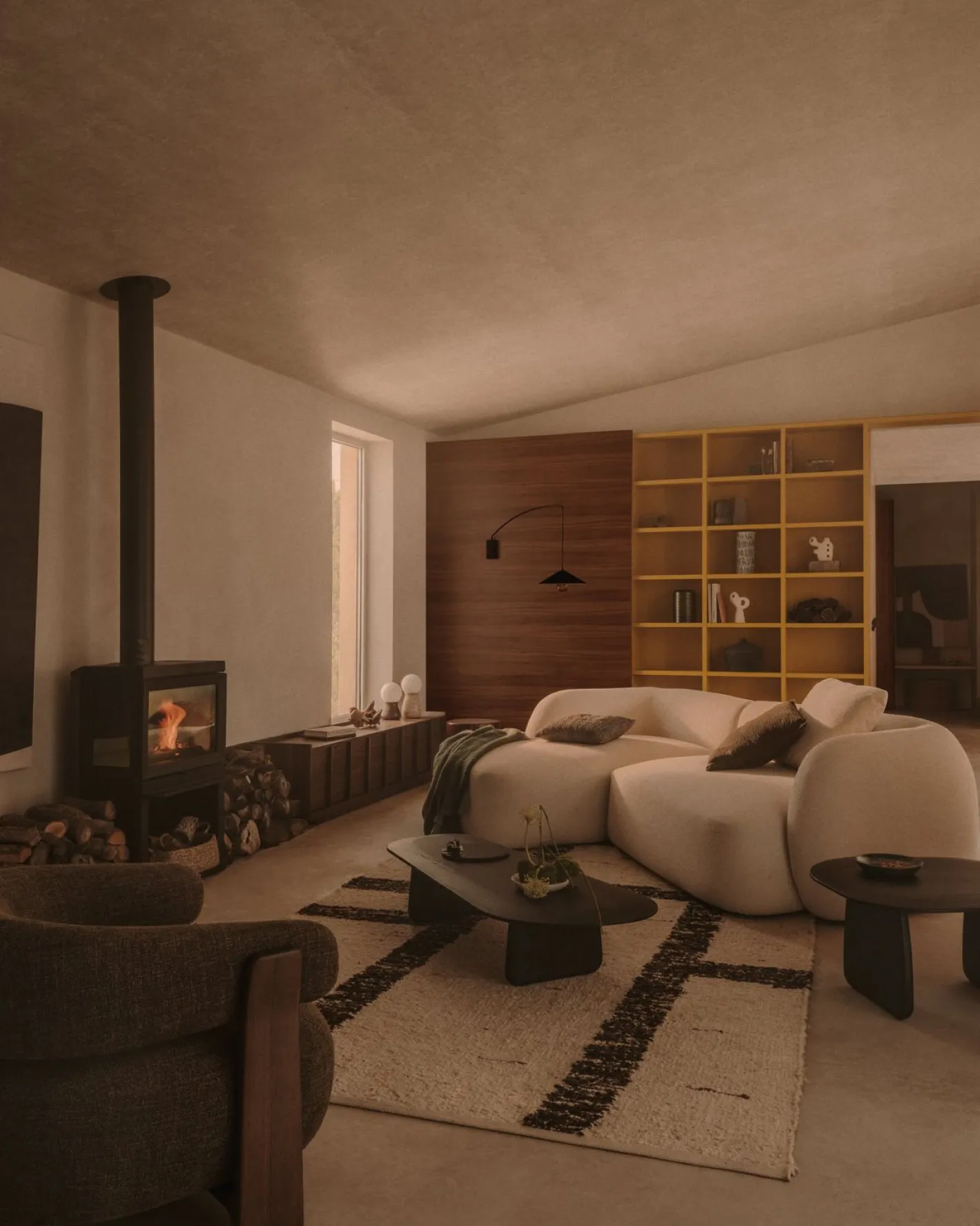 Sale Kave Home Martina 3-Zits Hoekbank Ecru