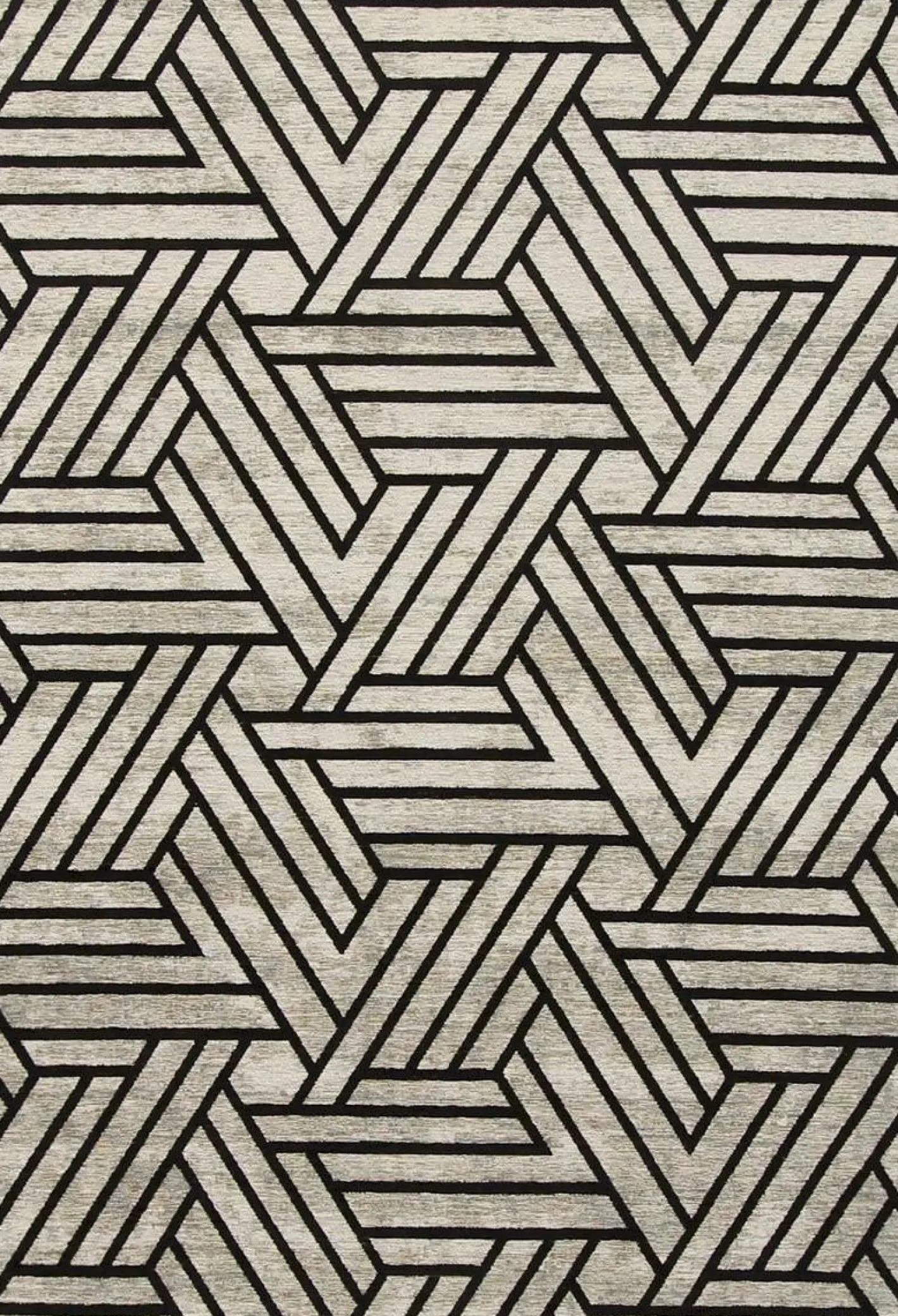 Clearance Trendhopper Mary Vloerkleed Wit, Zwart