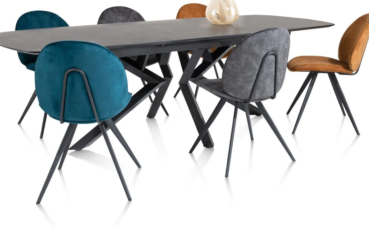 Outlet XOOON Masura Uitschuifbaar Eettafel Antraciet