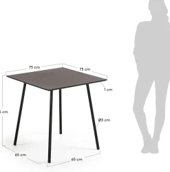 Discount Kave Home Mathis Tuintafel Zwart