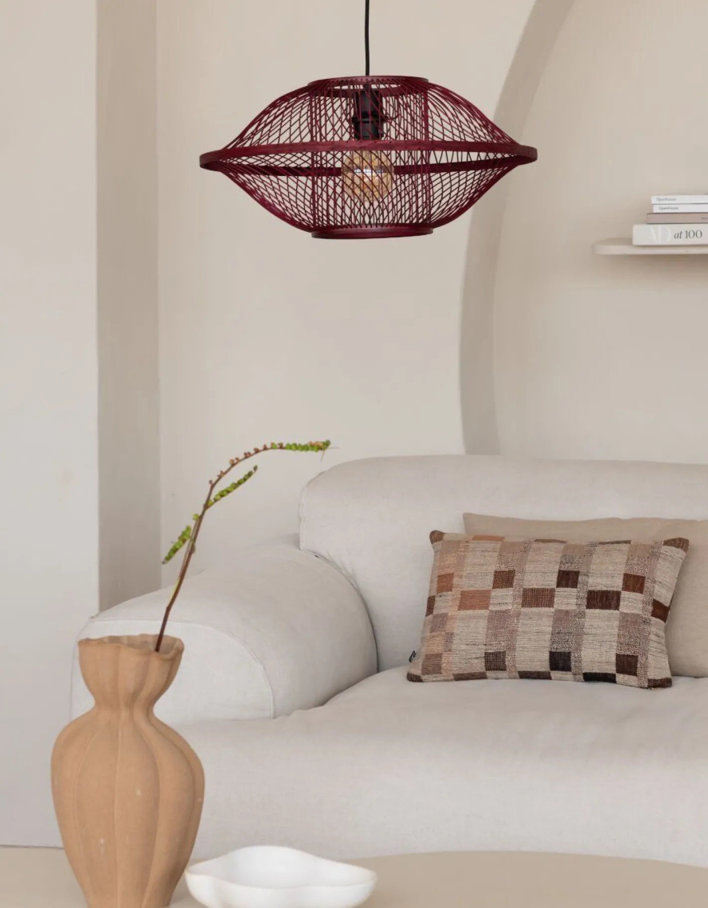Good&Mojo Maui Hanglamp Burgundy