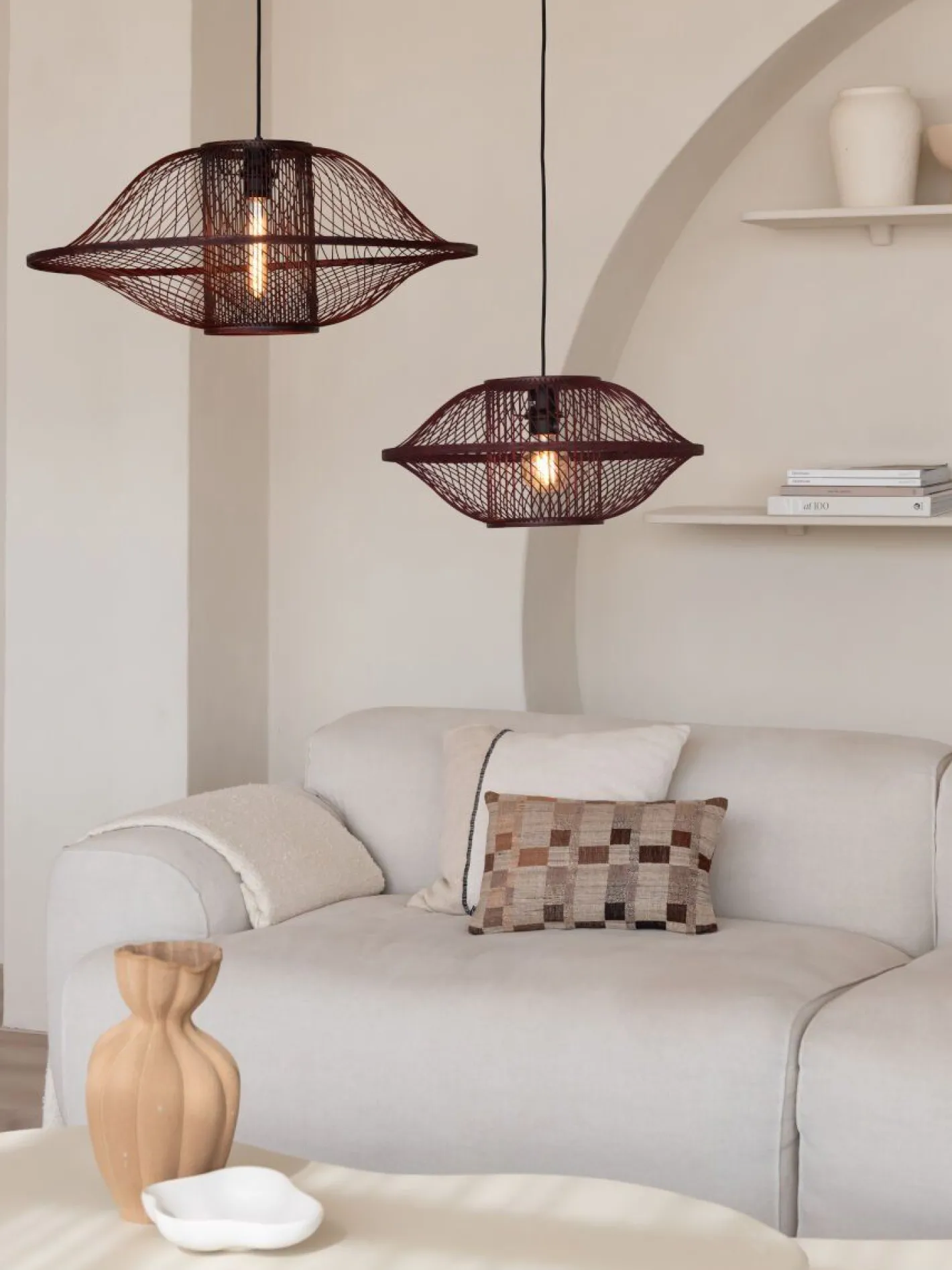 Good&Mojo Maui Hanglamp Burgundy