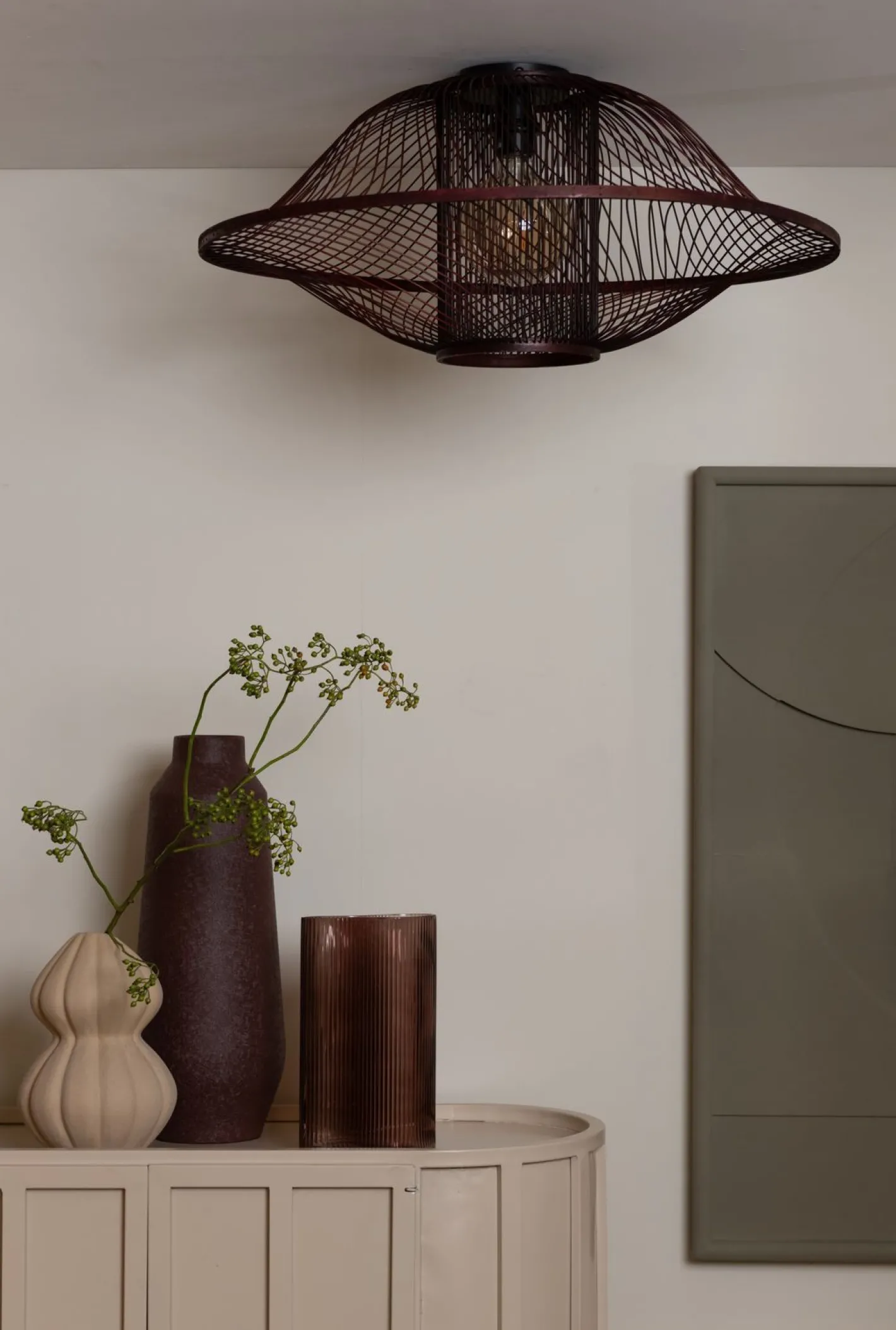 Discount Good&Mojo Maui Plafondlamp Burgundy