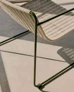 Kave Home Maurina Outdoor Fauteuil Grijs, Groen