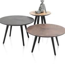 Outlet Henders en Hazel Maze L Bijzettafel Railway Brown