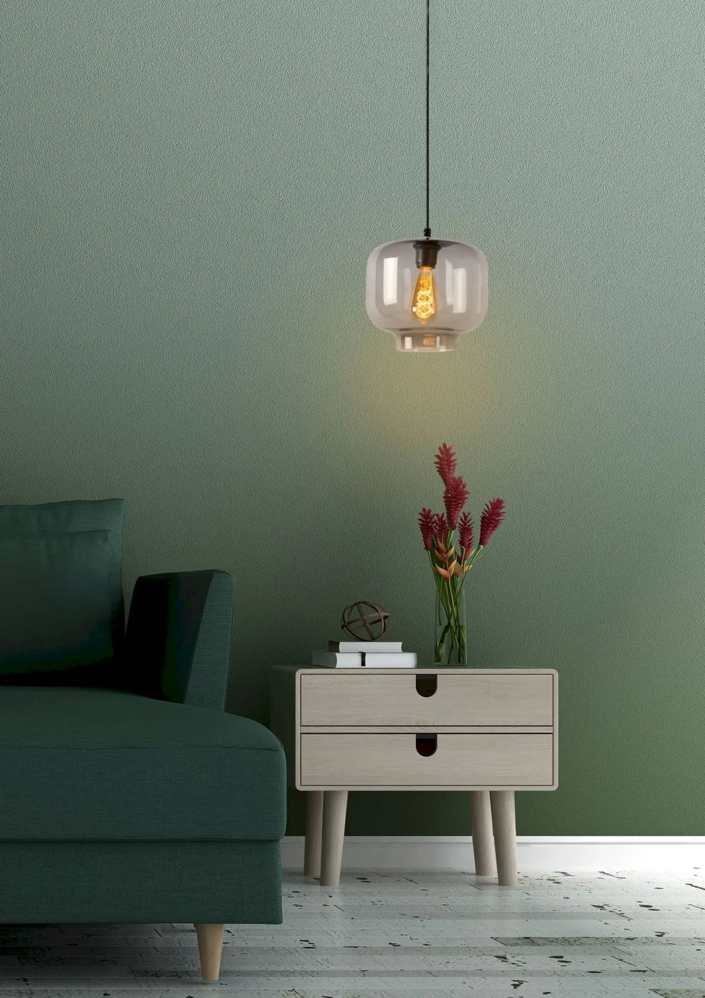 Hot Lucide Medine Hanglamp Zwart