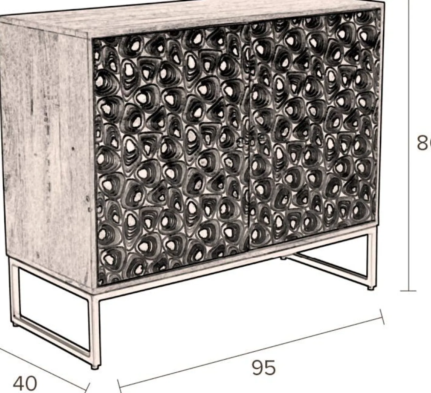 Best Dutchbone Meena Dressoir Multi