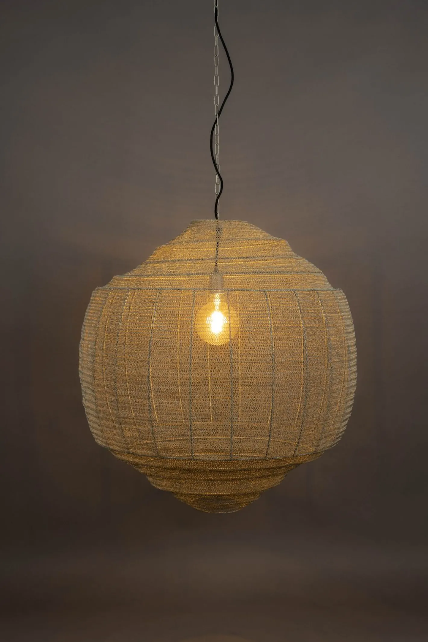Clearance Dutchbone Meezan XL Hanglamp Sand Grey