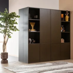 Discount WOOOD Meggy Links Opbergkast Middenbruin