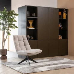 Discount WOOOD Meggy Links Opbergkast Middenbruin