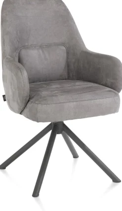 Henders en Hazel Melle Armstoel Charcoal