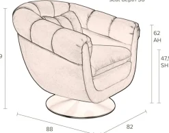 Sale Dutchbone Member Fauteuil Whiskey