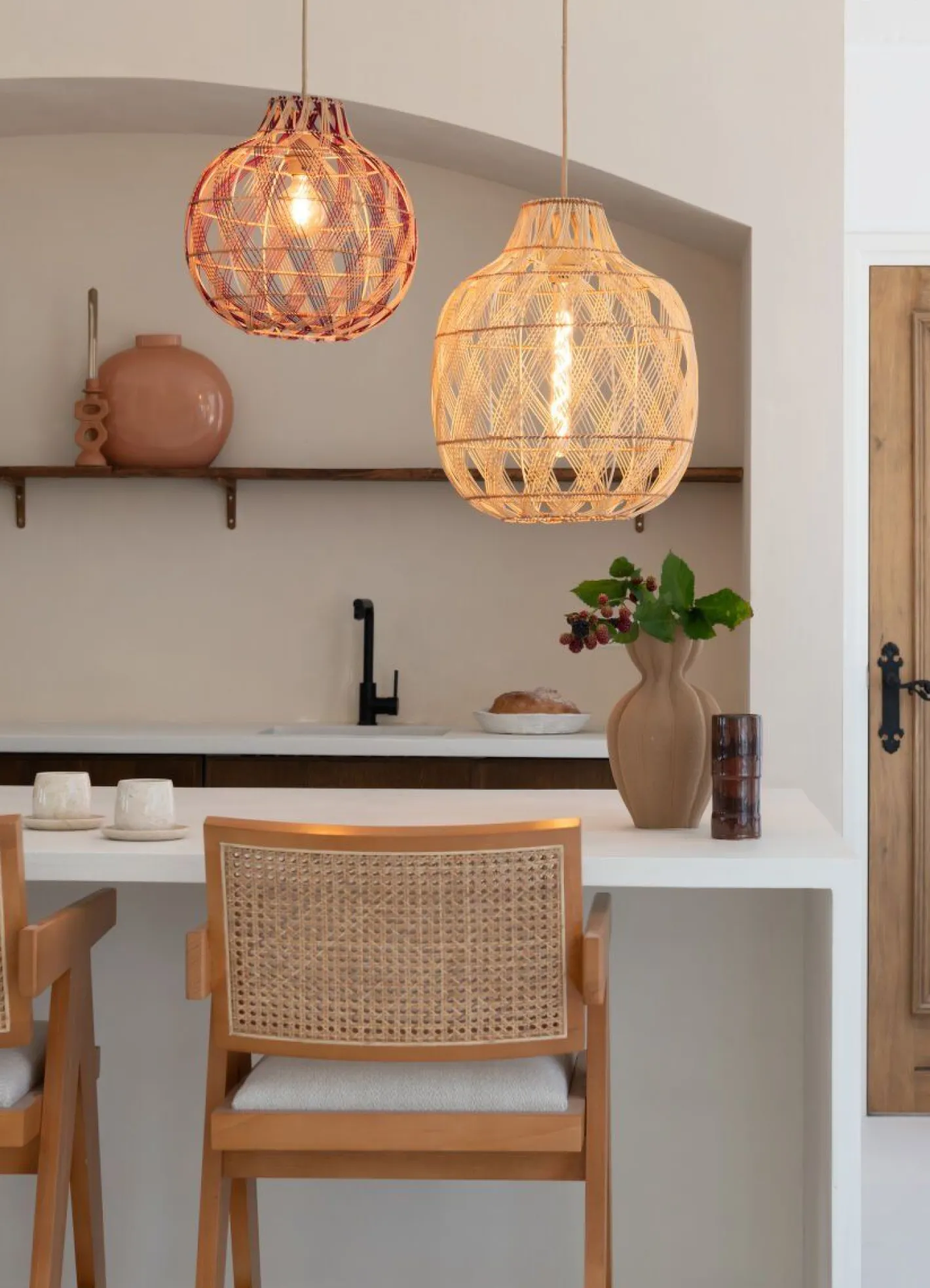 Good&Mojo Mendoza Hanglamp Natural, Brown