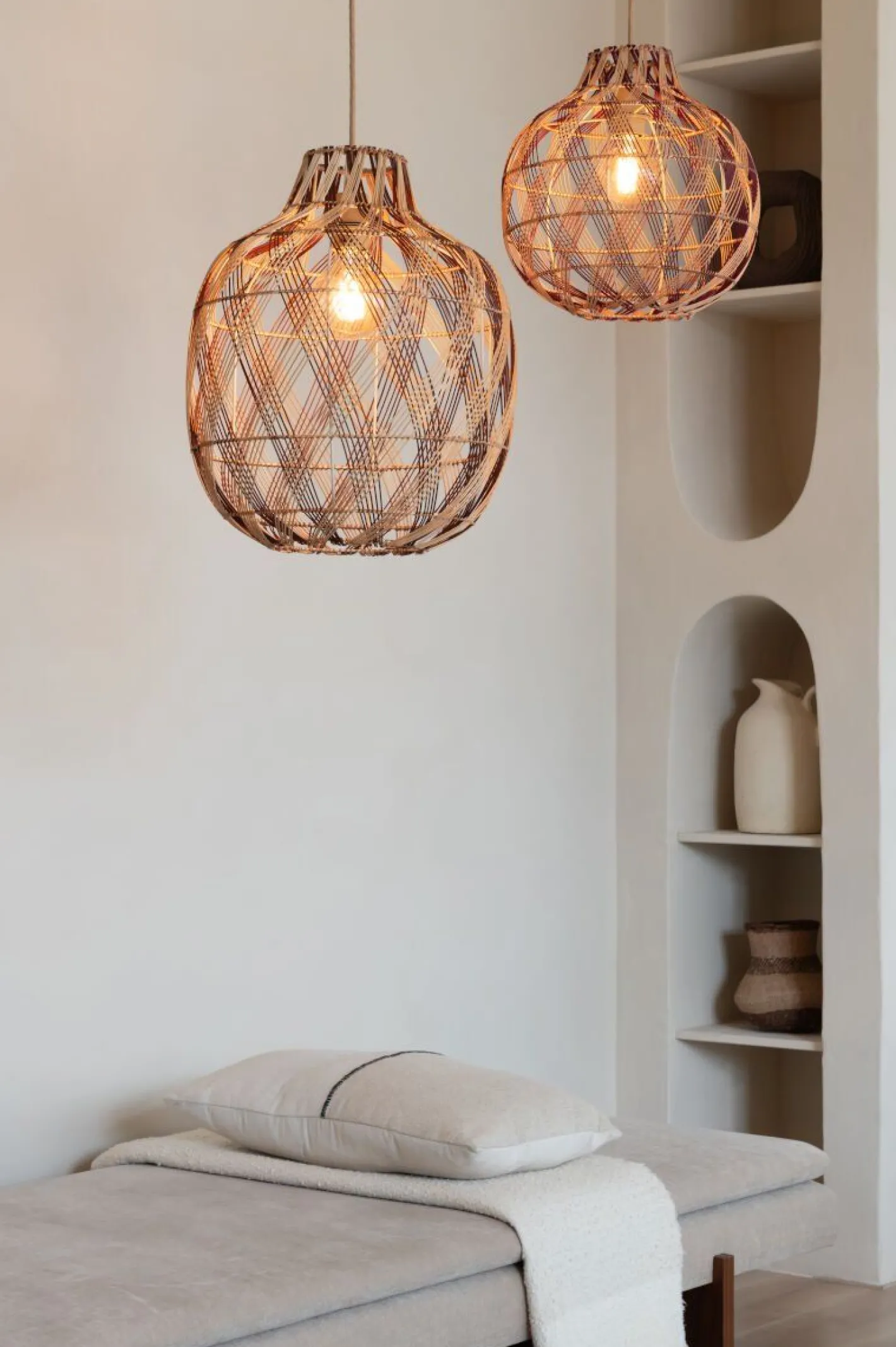 Good&Mojo Mendoza Hanglamp Natural, Brown
