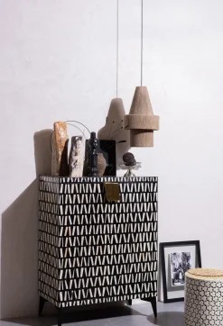 Discount WOOOD Menne Opbergkast Black White