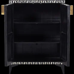 Discount WOOOD Menne Opbergkast Black White