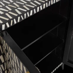Discount WOOOD Menne Opbergkast Black White