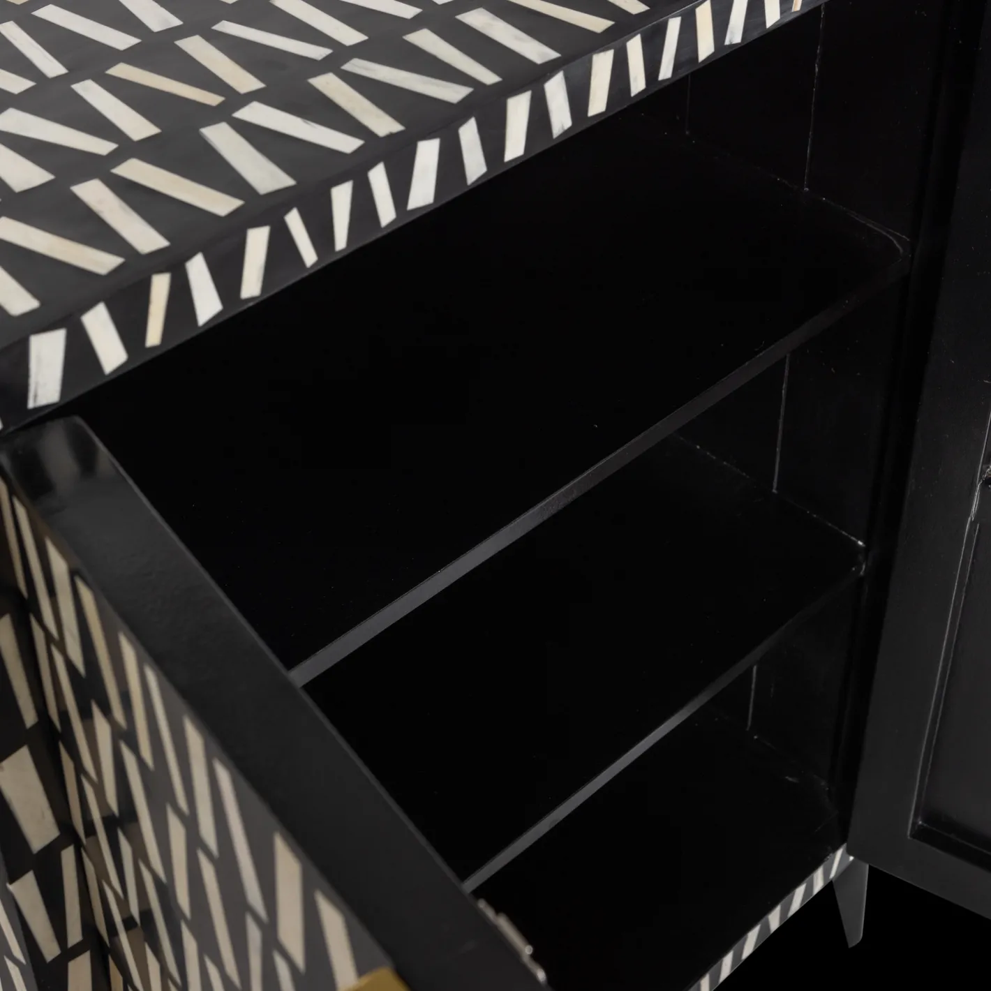 Discount WOOOD Menne Opbergkast Black White