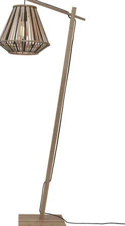 Sale Good&Mojo Merapi Vloerlamp Black, Natural