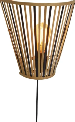 Good&Mojo Merapi Wandlamp Natural, Black