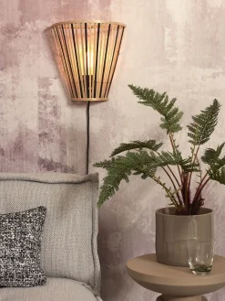 Good&Mojo Merapi Wandlamp Natural, Black