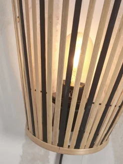 Good&Mojo Merapi Wandlamp Natural, Black