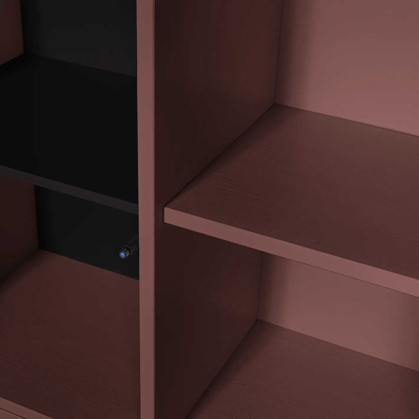 Discount WOOOD Merel Opbergkast Bordeauxrood