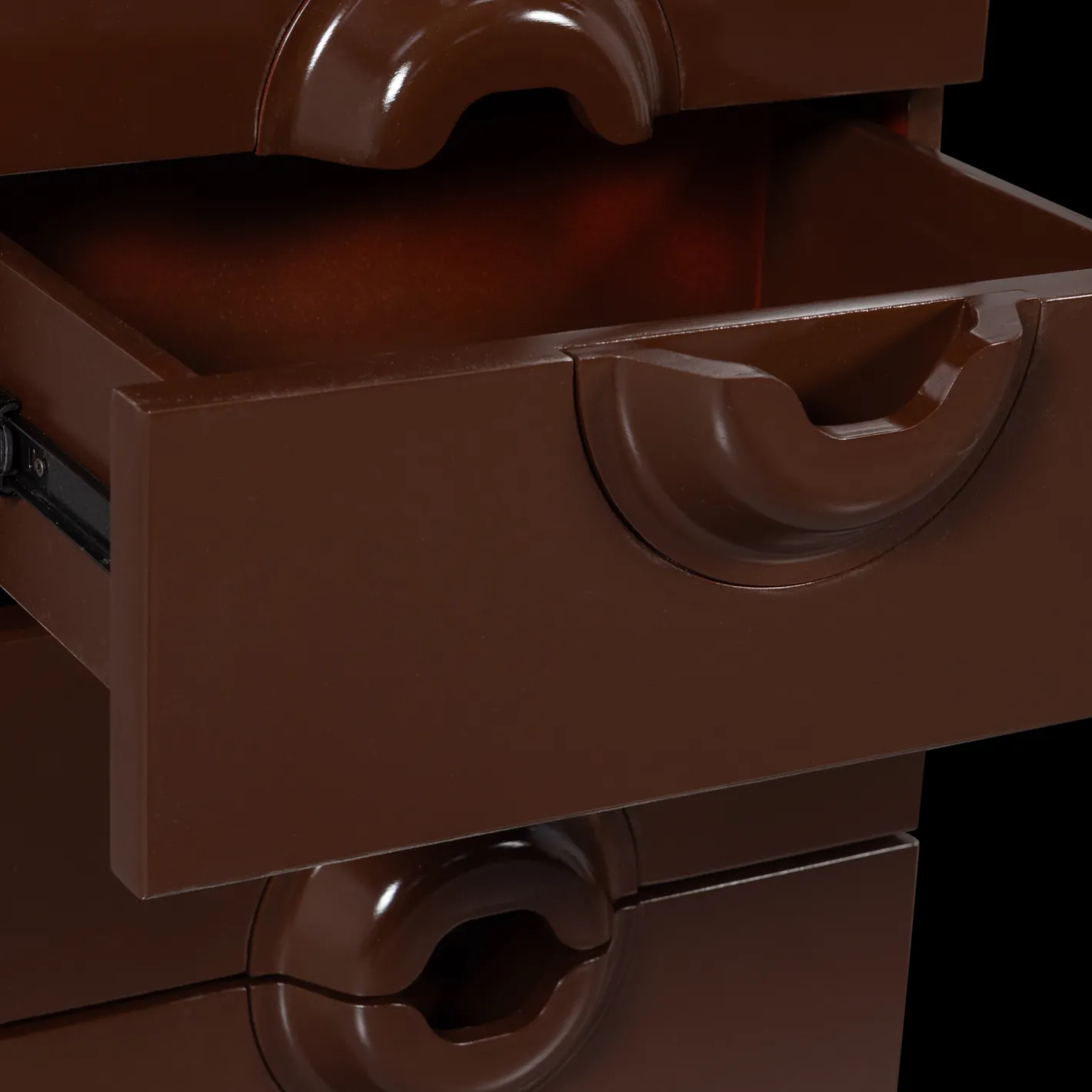 New WOOOD Merge Hoge Ladekast Brown, Red
