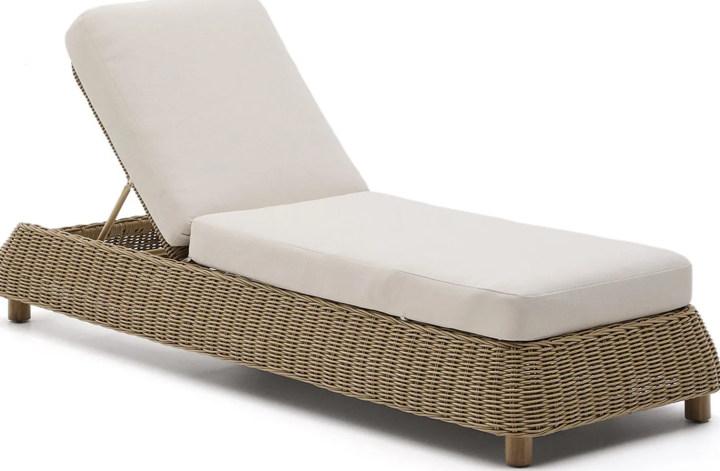 Online Kave Home Meria Ligstoel Beige, Naturel