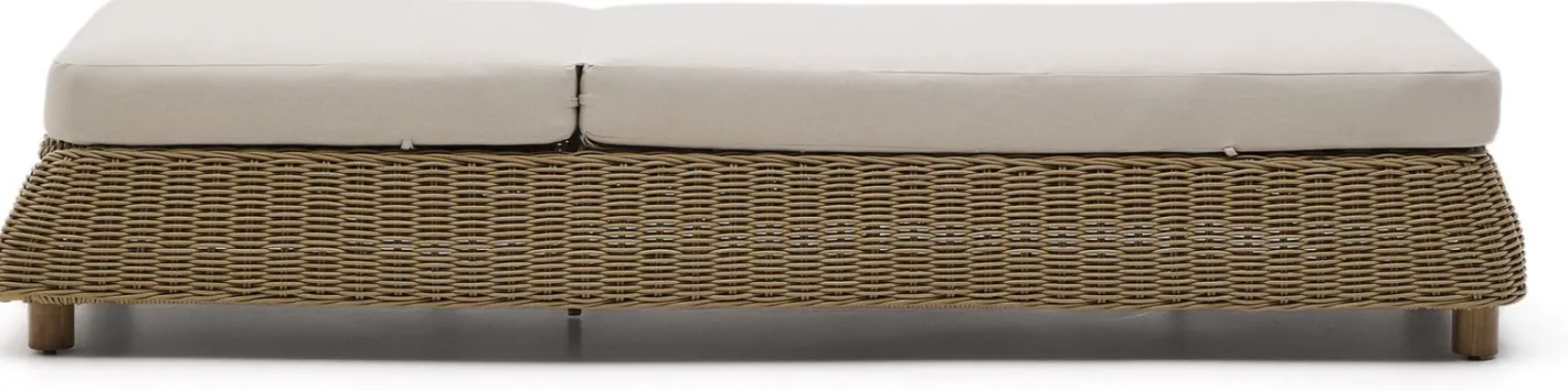 Online Kave Home Meria Ligstoel Beige, Naturel