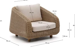 Best Kave Home Meria Tuinstoel Naturel