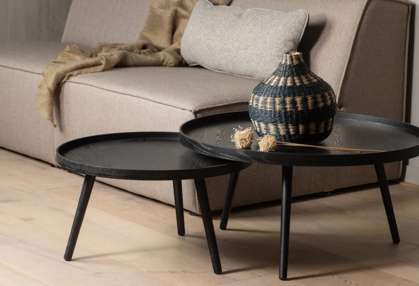 Clearance WOOOD Mesa Bijzettafel Black
